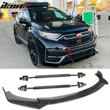 Load image into Gallery viewer, Honda Civic 62"-66" 3PCS A Style Black Front Lip with Strut Rods