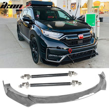 Load image into Gallery viewer, Honda Civic 62"-66" 3PCS A Style Black Front Lip with Strut Rods