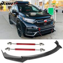 Load image into Gallery viewer, Honda Civic 62"-66" 3PCS A Style Black Front Lip with Strut Rods