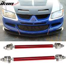 Load image into Gallery viewer, Honda Civic 62"-66" 3PCS A Style Black Front Lip with Strut Rods