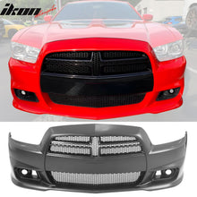 Load image into Gallery viewer, 2011-2014 Dodge Charger SRT8 Front Bumper Cover + Grilles Unpainted PP