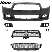 Load image into Gallery viewer, 2011-2014 Dodge Charger SRT8 Front Bumper Cover + Grilles Unpainted PP