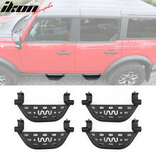 Load image into Gallery viewer, 2021-2025 Ford Bronco 4 Door Black Rock Rail Side Step Tungsten Steel
