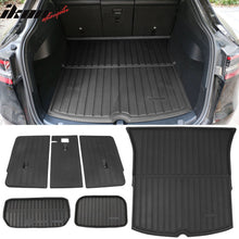 Load image into Gallery viewer, 2020-2023 Tesla Model Y Black Trunk Mats Rear Seat Cover Injection TPE