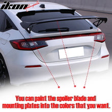 Load image into Gallery viewer, 2022-2024 Honda Civic Type R Primer Trunk Spoiler Mounting Plates ABS