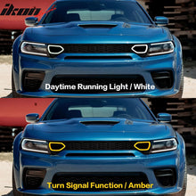 Load image into Gallery viewer, 2020-2023 Dodge Charger SRT Widebody Style Smoke LED Mesh Grille ABS