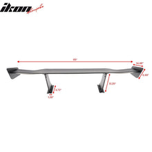 Load image into Gallery viewer, Universal 65'' GT Trunk Spoiler V1 Brackets V4C Legs + V4D Plates ABS