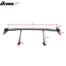 Load image into Gallery viewer, Universal 65'' GT Trunk Spoiler V1 Brackets V4D Legs + Side Plates ABS