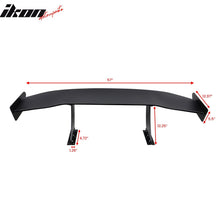 Load image into Gallery viewer, Universal 57'' GT Trunk Spoiler V1 Brackets V4A Legs + Side Plates ABS