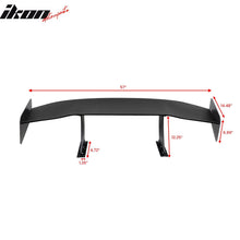 Load image into Gallery viewer, Universal 57'' GT Trunk Spoiler V1 Brackets V4A Legs + V4D Plates ABS