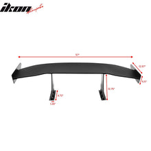 Load image into Gallery viewer, Universal 57'' GT Trunk Spoiler V1 Brackets V4B Legs + V4A Plates ABS