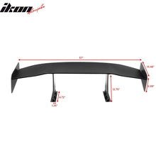 Load image into Gallery viewer, Universal 57'' GT Trunk Spoiler V1 Brackets V4B Legs + V4D Plates ABS