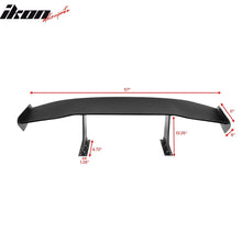 Load image into Gallery viewer, Universal 57'' GT Trunk Spoiler V1 Brackets V4C Legs + Side Plates ABS