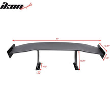 Load image into Gallery viewer, Universal 61'' GT Trunk Spoiler V1 Brackets V4A Legs + Side Plates ABS