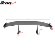 Load image into Gallery viewer, Universal 61'' GT Trunk Spoiler V1 Brackets V4C Legs + Side Plates ABS