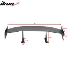 Load image into Gallery viewer, Universal 61'' GT Trunk Spoiler V1 Brackets V4C Legs + V4D Plates ABS