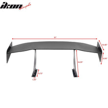 Load image into Gallery viewer, Universal 61'' GT Trunk Spoiler V1 Brackets V4D Legs + Side Plates ABS