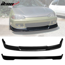 Load image into Gallery viewer, Rear Diffuser &amp; Front Lip For 1992-1995 Honda Civic PU Unpainted Black