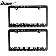 Load image into Gallery viewer, Universal Fitment Rear License Plate Frames JDM Style PU Black
