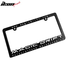 Load image into Gallery viewer, Universal Fitment Rear License Plate Frames JDM Style PU Black