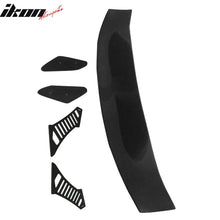Load image into Gallery viewer, 56"Inch GT Style Trunk Spoiler V1 Side Plates V3 Legs 3D Carbon Fiber