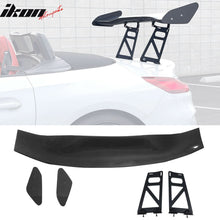 Load image into Gallery viewer, 56"Inch GT Style Trunk Spoiler V1 Side Plates V6 Legs 3D Carbon Fiber