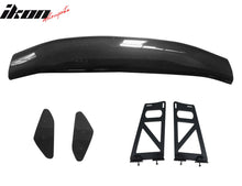 Load image into Gallery viewer, 56"Inch GT Style Trunk Spoiler V1 Side Plates V6 Legs 3D Carbon Fiber