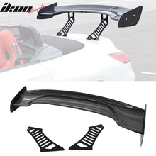 Load image into Gallery viewer, 57'' 12" Height Drag Trunk Spoiler V2 Side Plates V3 Legs Carbon Fiber
