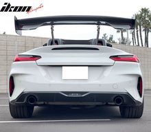 Load image into Gallery viewer, 57'' 12" Height Drag Trunk Spoiler V2 Side Plates V3 Legs Carbon Fiber