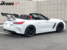 Load image into Gallery viewer, 57'' 12" Height Drag Trunk Spoiler V2 Side Plates V3 Legs Carbon Fiber