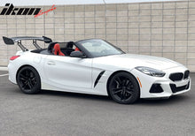Load image into Gallery viewer, 57'' 12" Height Drag Trunk Spoiler V2 Side Plates V3 Legs Carbon Fiber