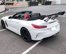 Load image into Gallery viewer, 57'' 12" Height Drag Trunk Spoiler V2 Side Plates V5 Legs Carbon Fiber
