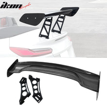 Load image into Gallery viewer, 57'' 12" Height Drag Trunk Spoiler V2 Side Plates V6 Legs Carbon Fiber