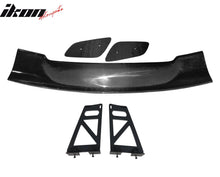 Load image into Gallery viewer, 57'' 12" Height Drag Trunk Spoiler V2 Side Plates V6 Legs Carbon Fiber