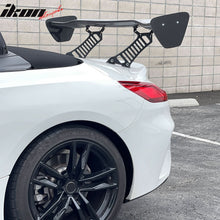 Load image into Gallery viewer, 56"Inch GT Style Trunk Spoiler V3 Side Plates V3 Legs 3D Carbon Fiber