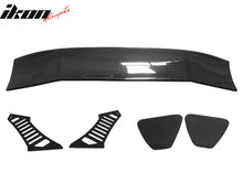 Load image into Gallery viewer, 56"Inch GT Style Trunk Spoiler V3 Side Plates V3 Legs 3D Carbon Fiber