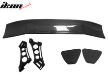 Load image into Gallery viewer, 56"Inch GT Style Trunk Spoiler V3 Side Plates V5 Legs 3D Carbon Fiber