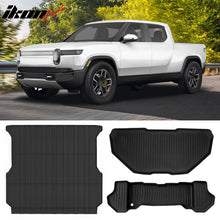 Load image into Gallery viewer, 2022-2024 Rivian R1T Front Storage Rear Truck Bed Mat TPE 3D Liner