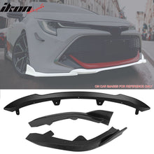 Load image into Gallery viewer, 2019-2021 Toyota Corolla Auris 5-Door Matte Black 3PC Front Bumper Lip