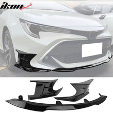 Load image into Gallery viewer, 2019-2021 Toyota Corolla Gloss Black Front Bumper Lip + Side Canards