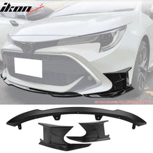 Load image into Gallery viewer, 2019-2021 Toyota Corolla Matte Black Front Bumper Lip + Side Canards