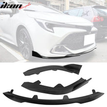 Load image into Gallery viewer, 2022-2025 Toyota Corolla Auris 5-Door Matte Black 3PC Front Bumper Lip