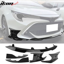 Load image into Gallery viewer, 2019-2021 Toyota Corolla Gloss Black 3PCS Front Bumper Lip+Side Canard