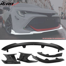 Load image into Gallery viewer, 2019-2021 Toyota Corolla Matte Black 3PCS Front Bumper Lip+Side Canard