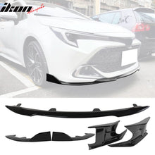 Load image into Gallery viewer, 2022-2023 Toyota Corolla Gloss Black 3PC Front Bumper Lip+Side Canards