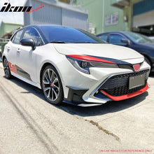 Load image into Gallery viewer, 2022-2023 Toyota Corolla Gloss Black 3PC Front Bumper Lip+Side Canards