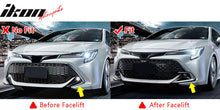 Load image into Gallery viewer, 2022-2023 Toyota Corolla Matte Black 3PC Front Bumper Lip+Side Canards