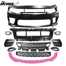 Load image into Gallery viewer, 2015-2023 Dodge Charger Widebody SRT LED Bumper Cover Pink Lip PP