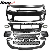 Load image into Gallery viewer, 2015-2023 Dodge Charger Widebody SRT Bumper Cover Matte Black Lip PP