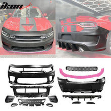 Load image into Gallery viewer, 2015-2023 Dodge Charger Rear &amp; Front Bumper + Pink Lip Diffuser PP